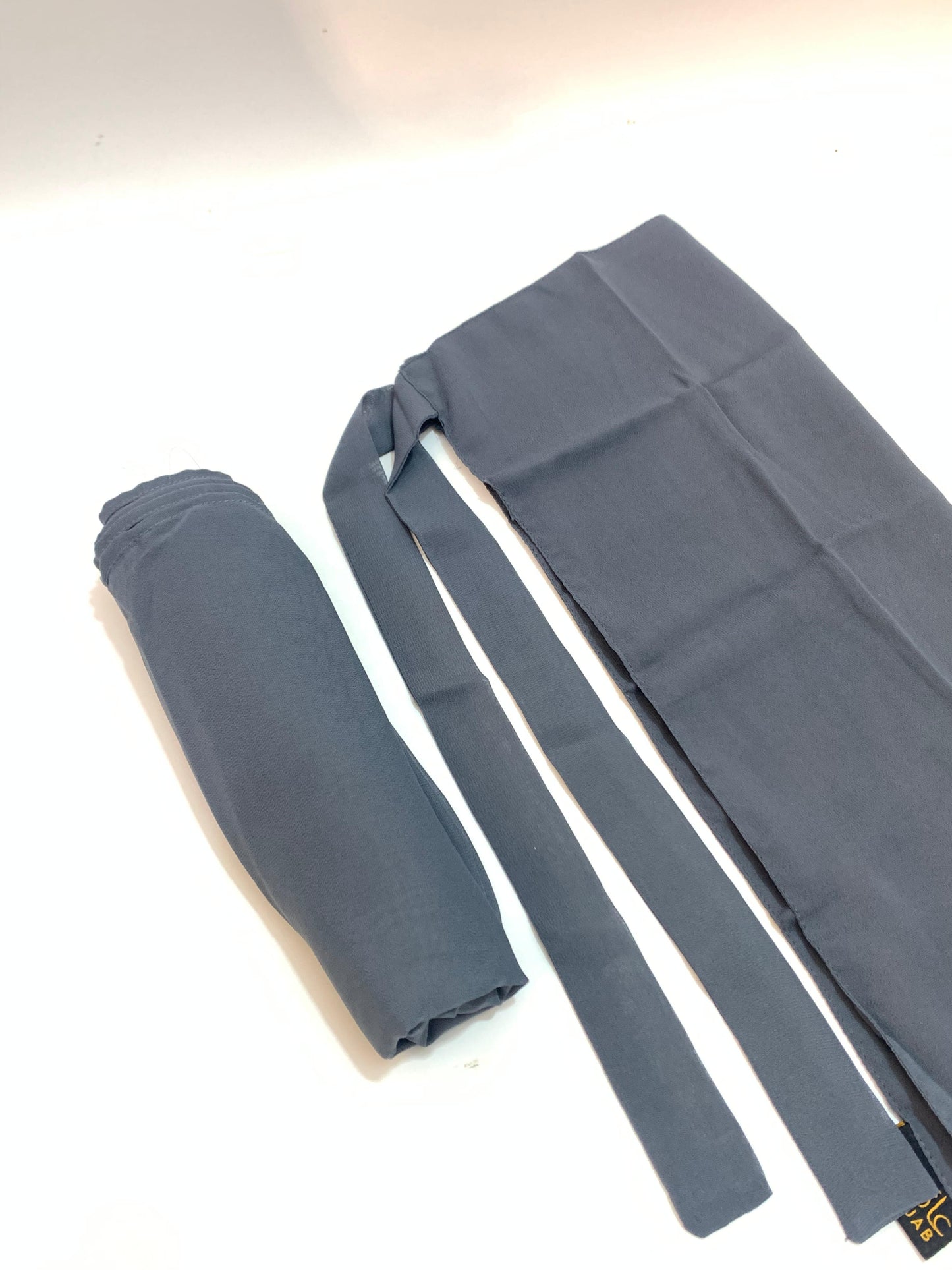 Storm Grey Chiffon Niqab Set