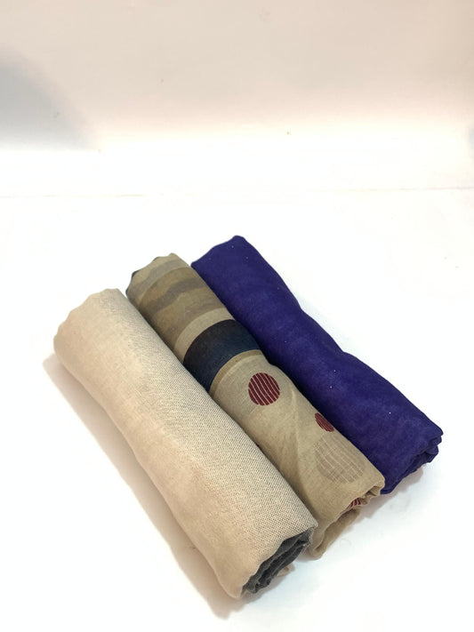 Pack of 3 Printed Lawn Hijab